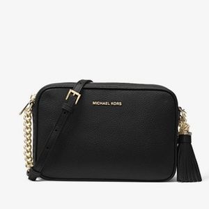 NWT Michael Kors Ginny Leather Crossbody Olive